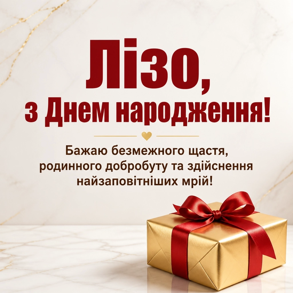 ліза з днем народження