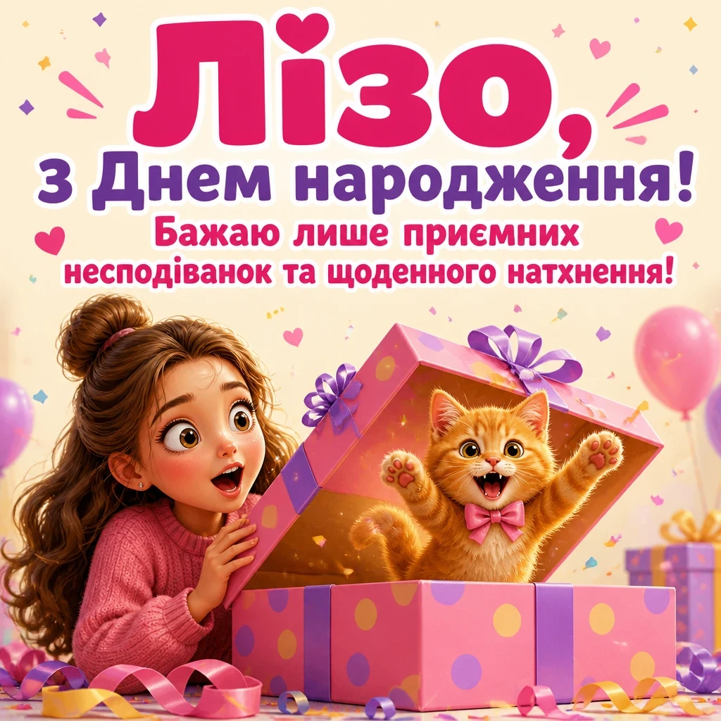 ліза з днем народження