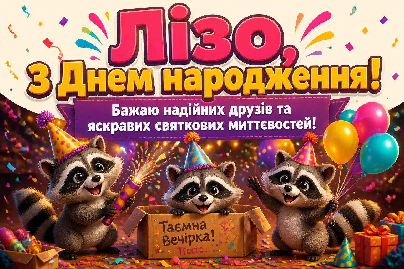 ліза з днем народження