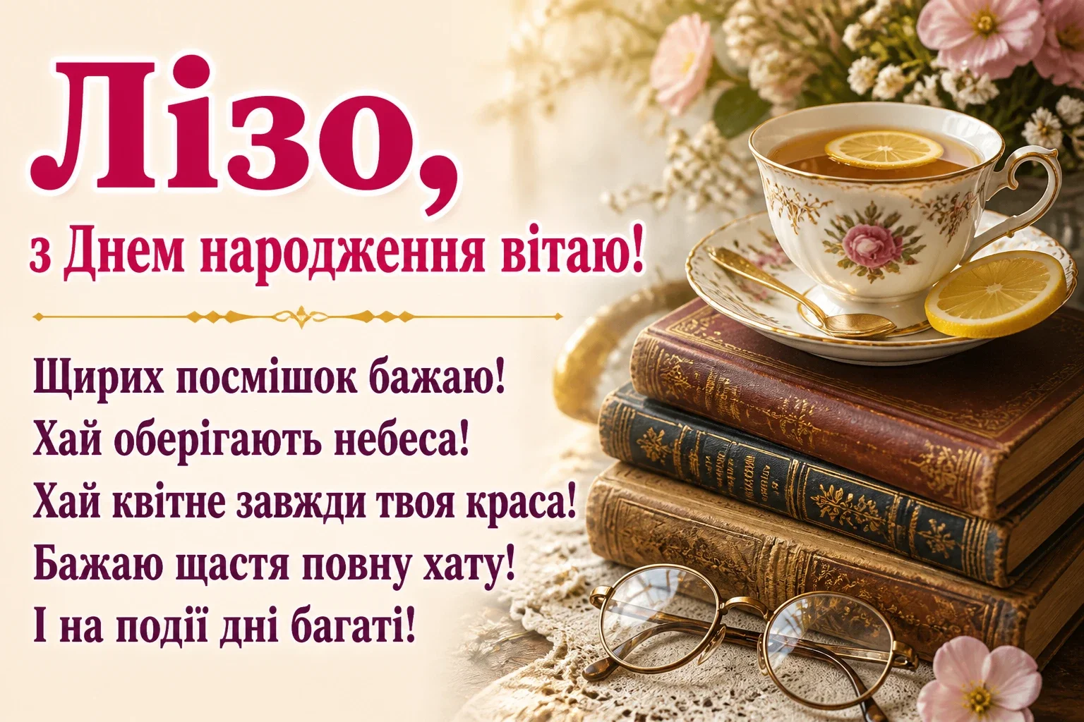 ліза з днем народження
