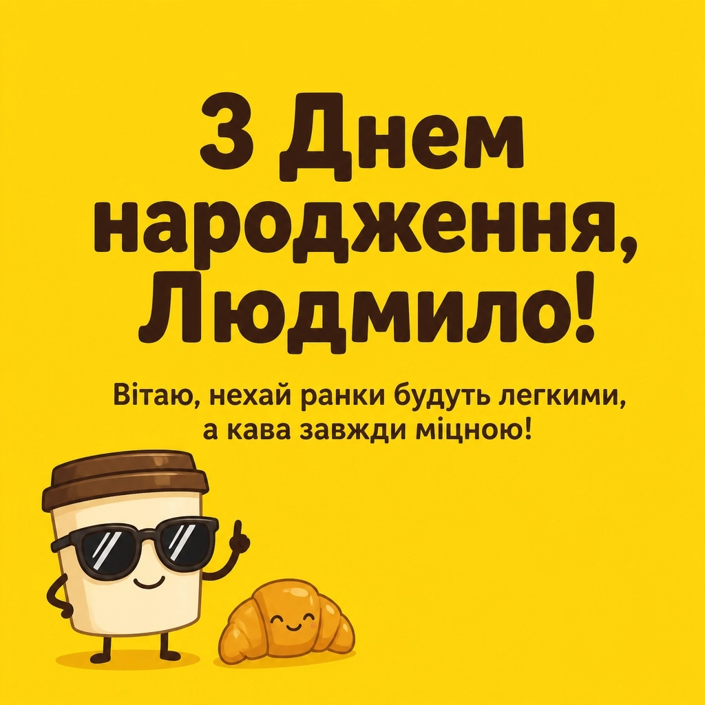 з днем народження людмила картинки