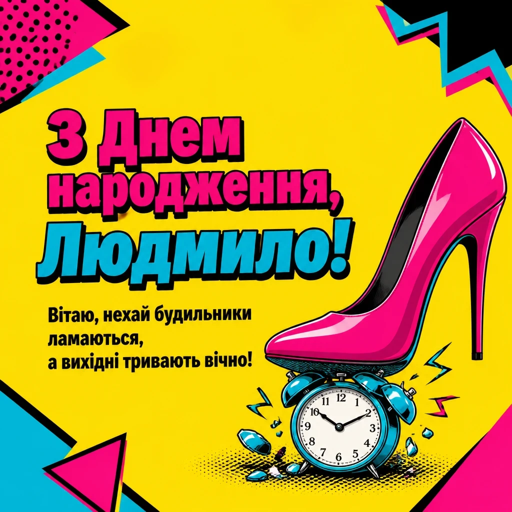 з днем народження людмила картинки