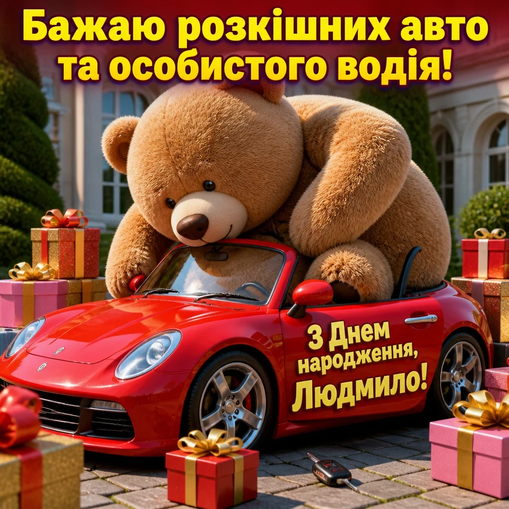 з днем народження людмила картинки