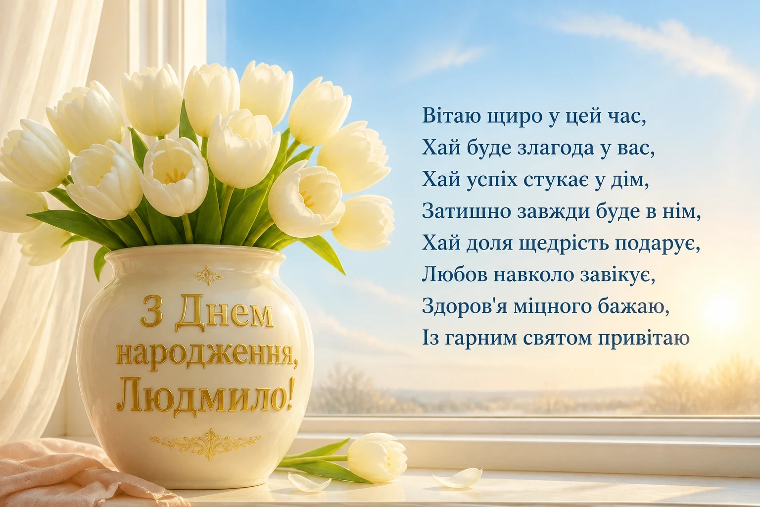 з днем народження людмила картинки