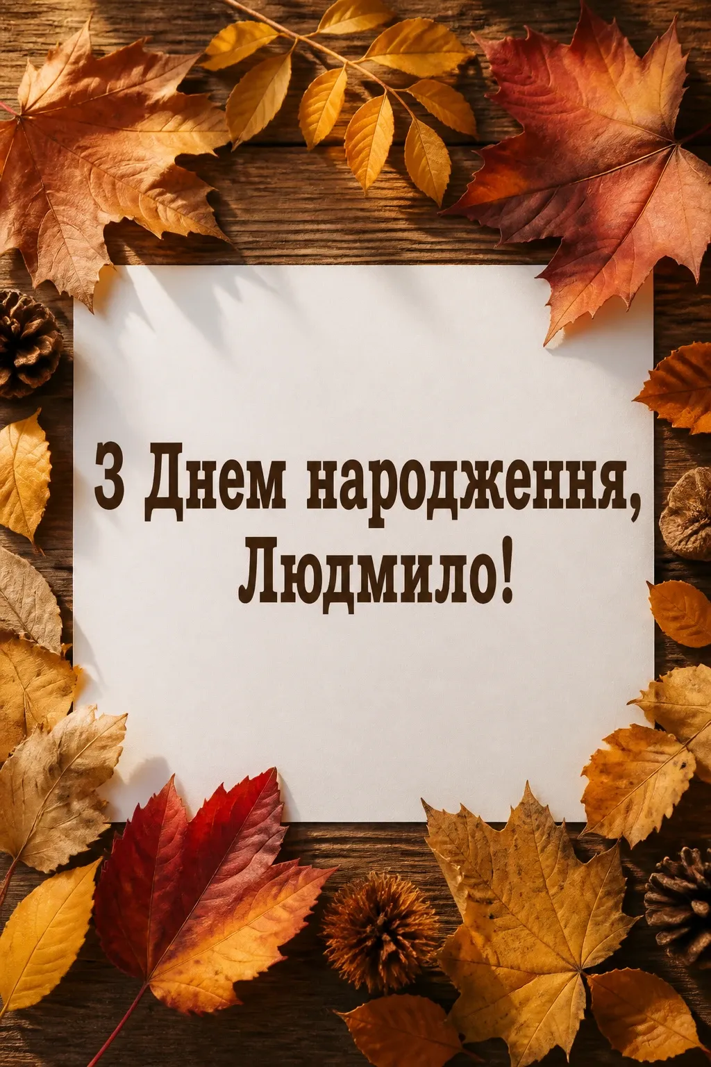 з днем народження людмила картинки