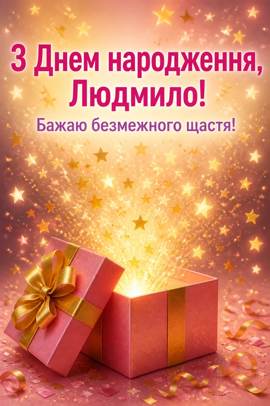 з днем народження людмила картинки