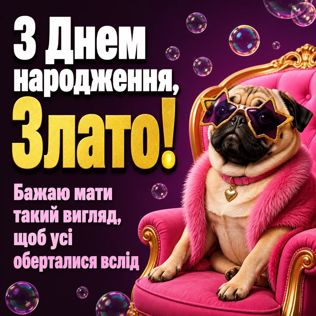 з днем народження злата
