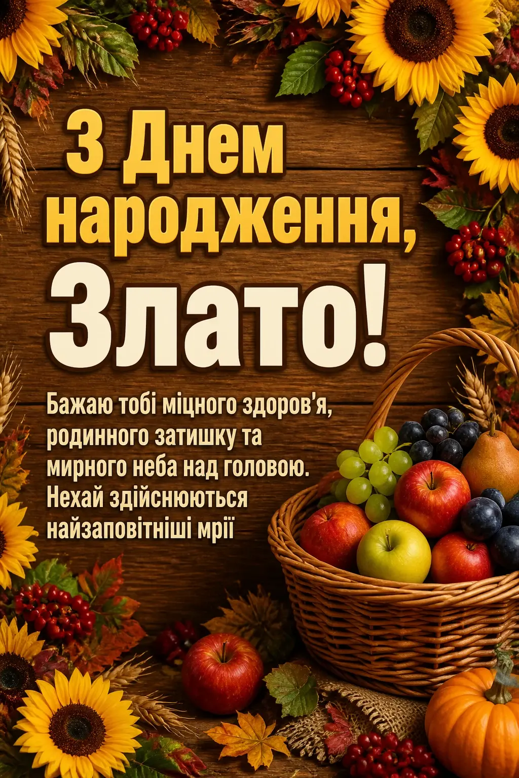 з днем народження злата