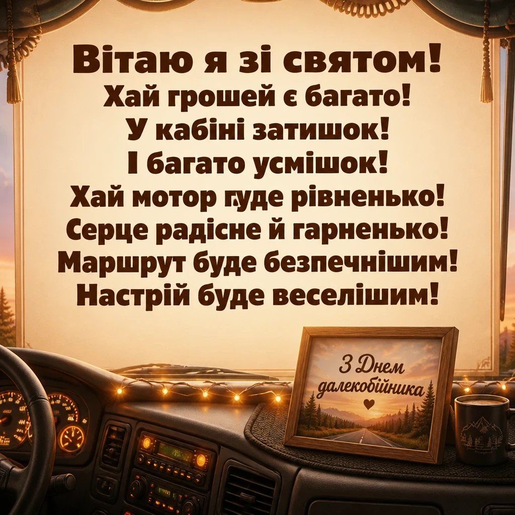 день далекобійника привітання