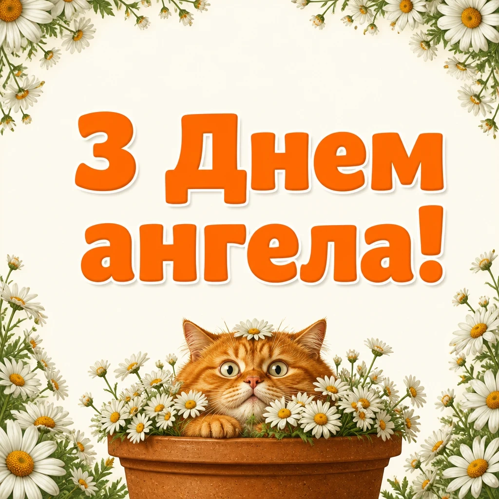 іменини з днем ангела квіти