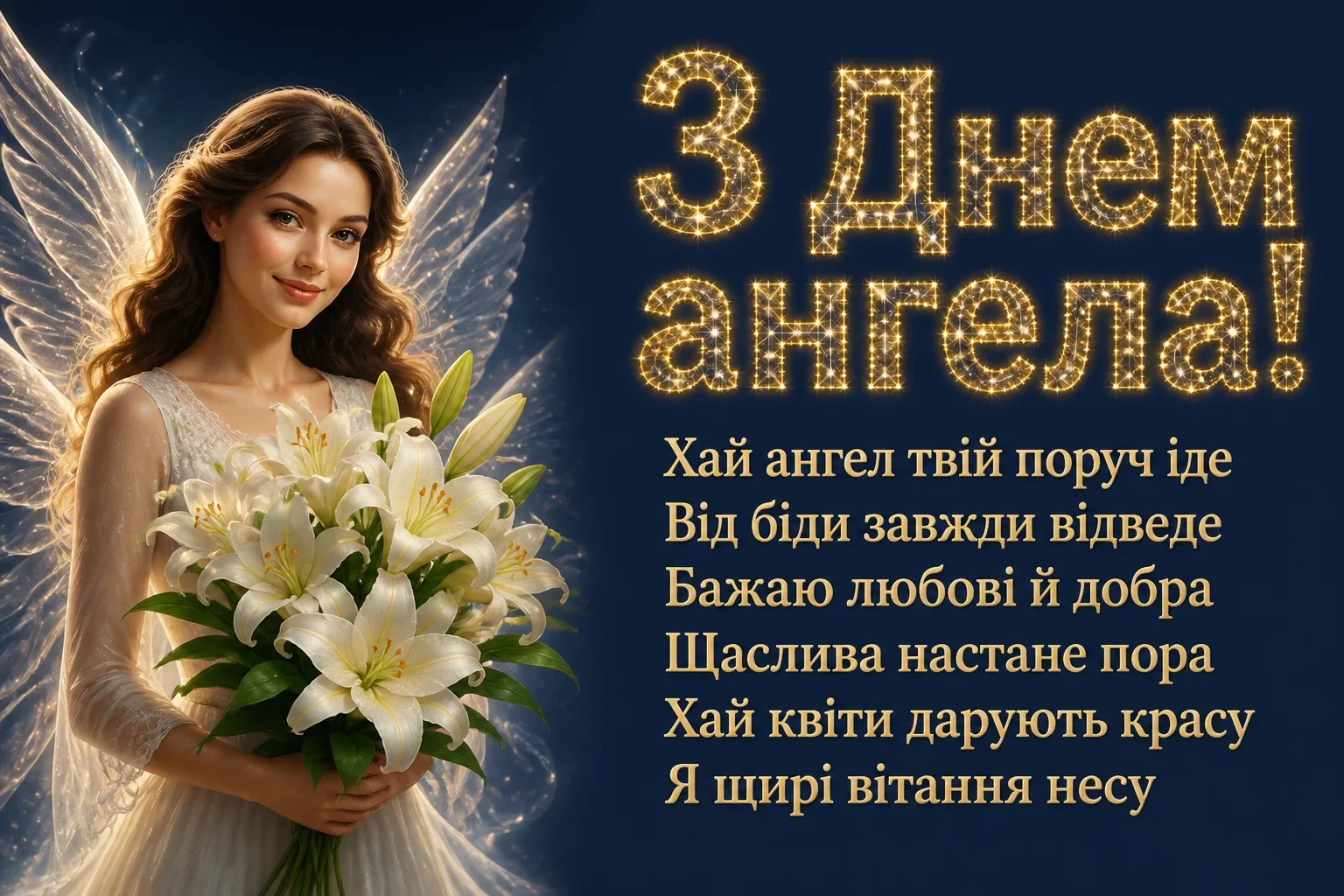 іменини з днем ангела квіти