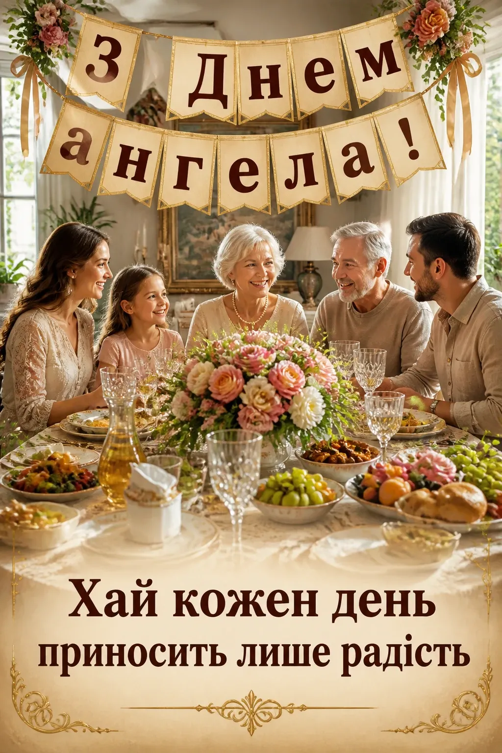 іменини з днем ангела квіти