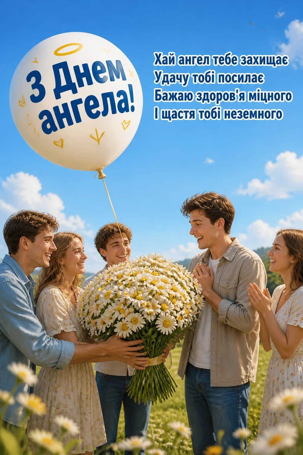 іменини з днем ангела квіти