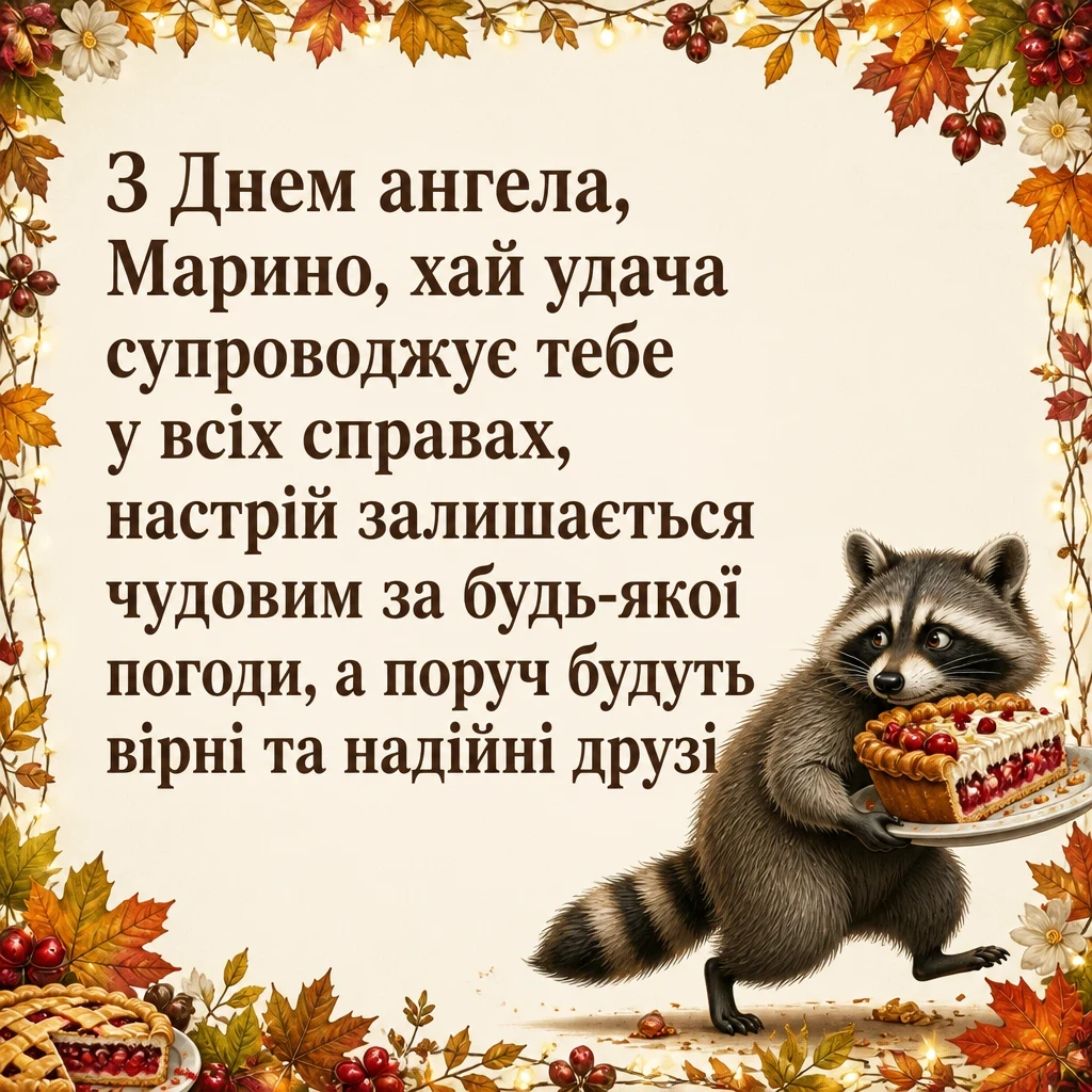 з днем ангела марина