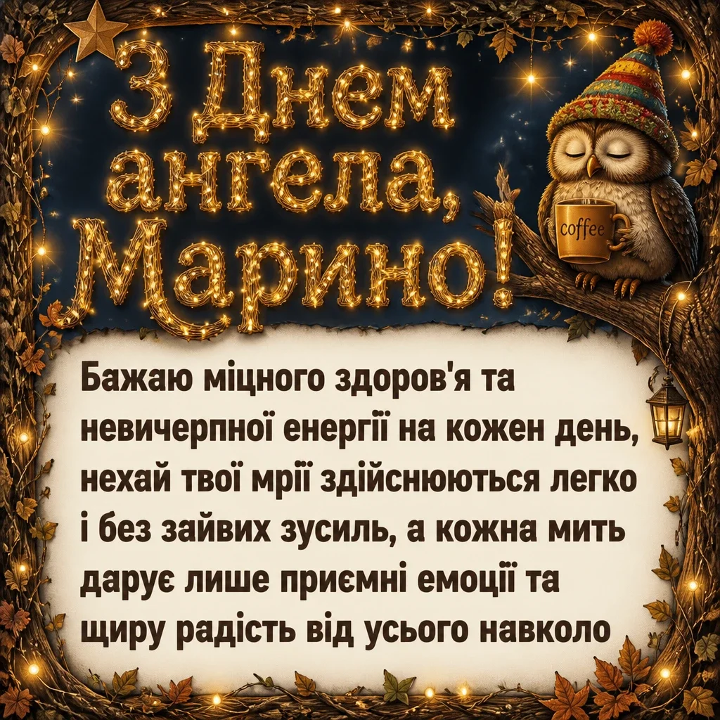 з днем ангела марина