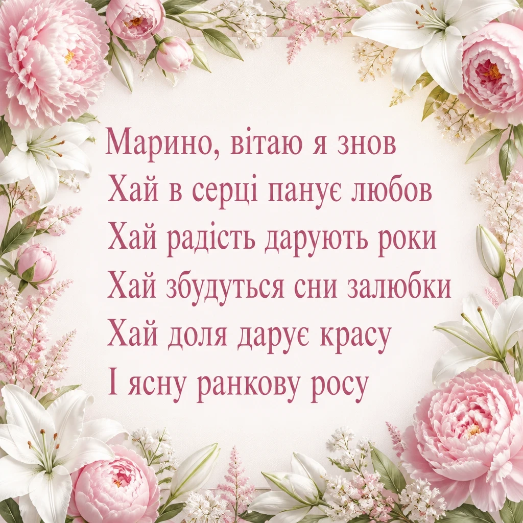 з днем ангела марина