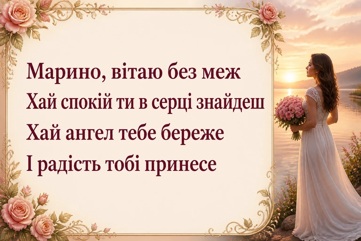 з днем ангела марина
