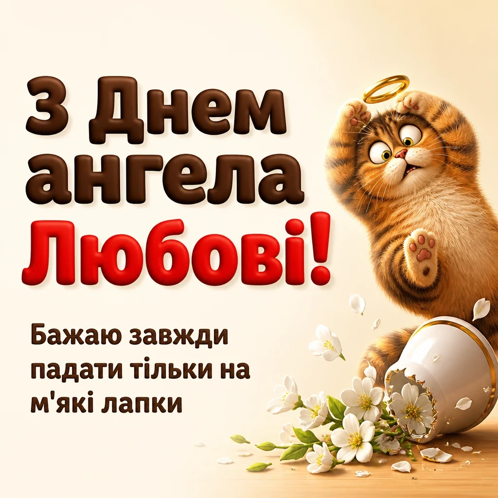 привітання з днем ангела любові