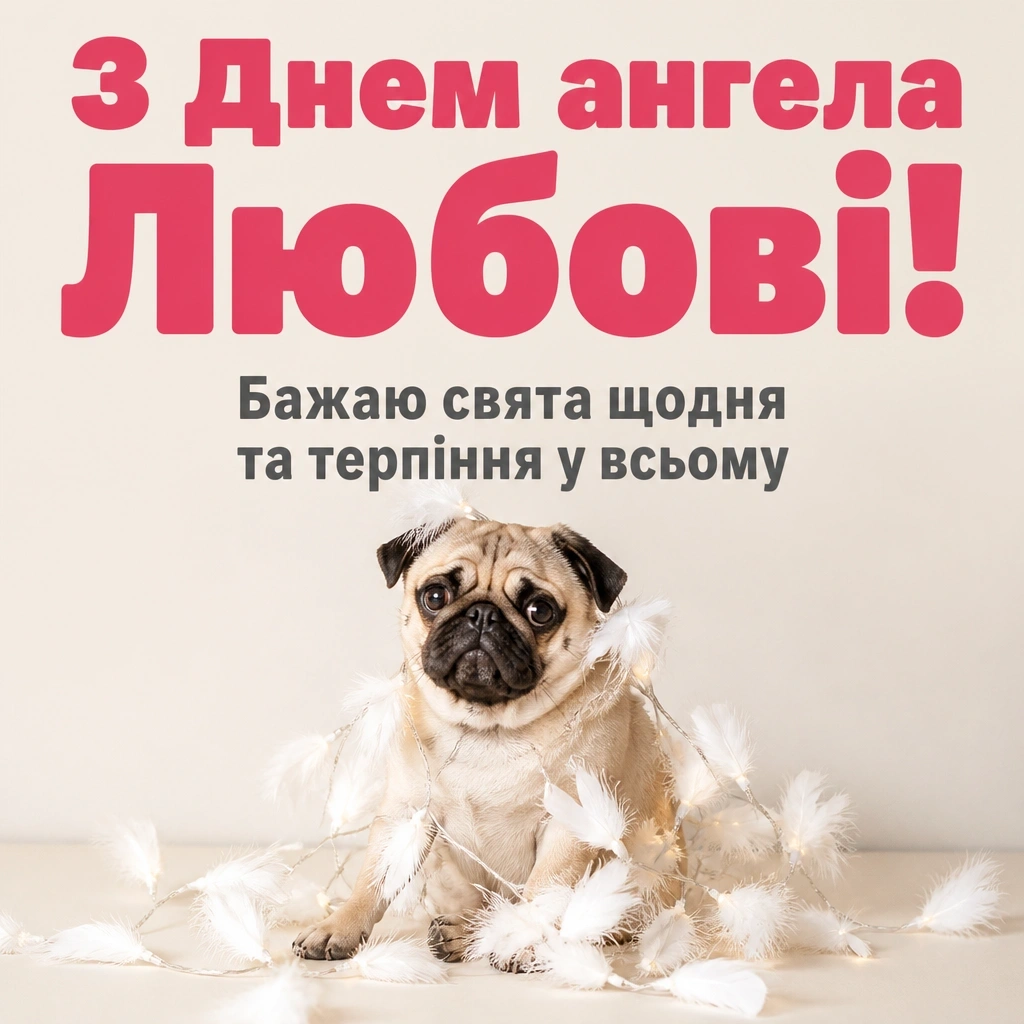 привітання з днем ангела любові