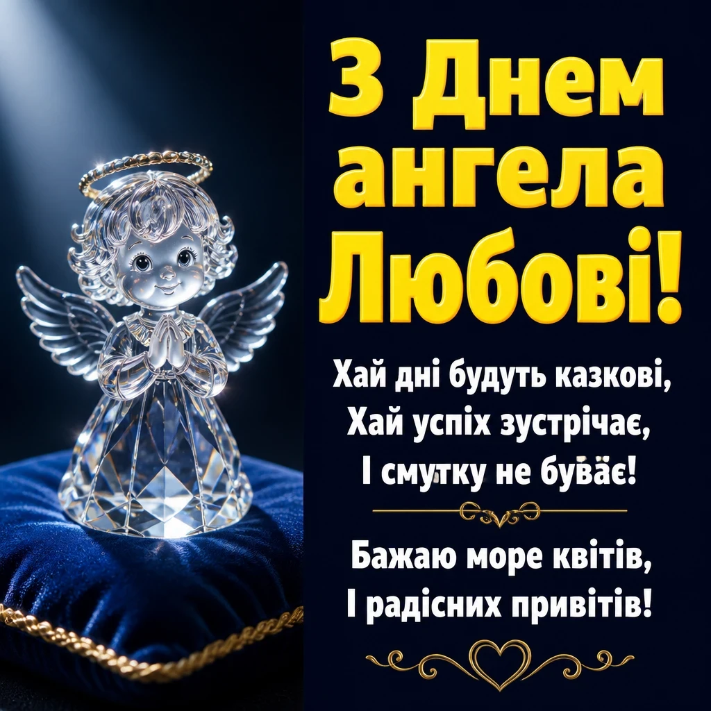 привітання з днем ангела любові