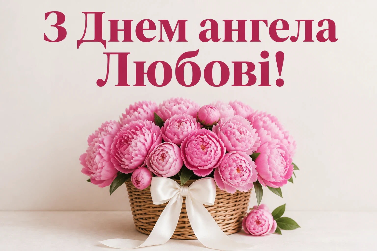 привітання з днем ангела любові