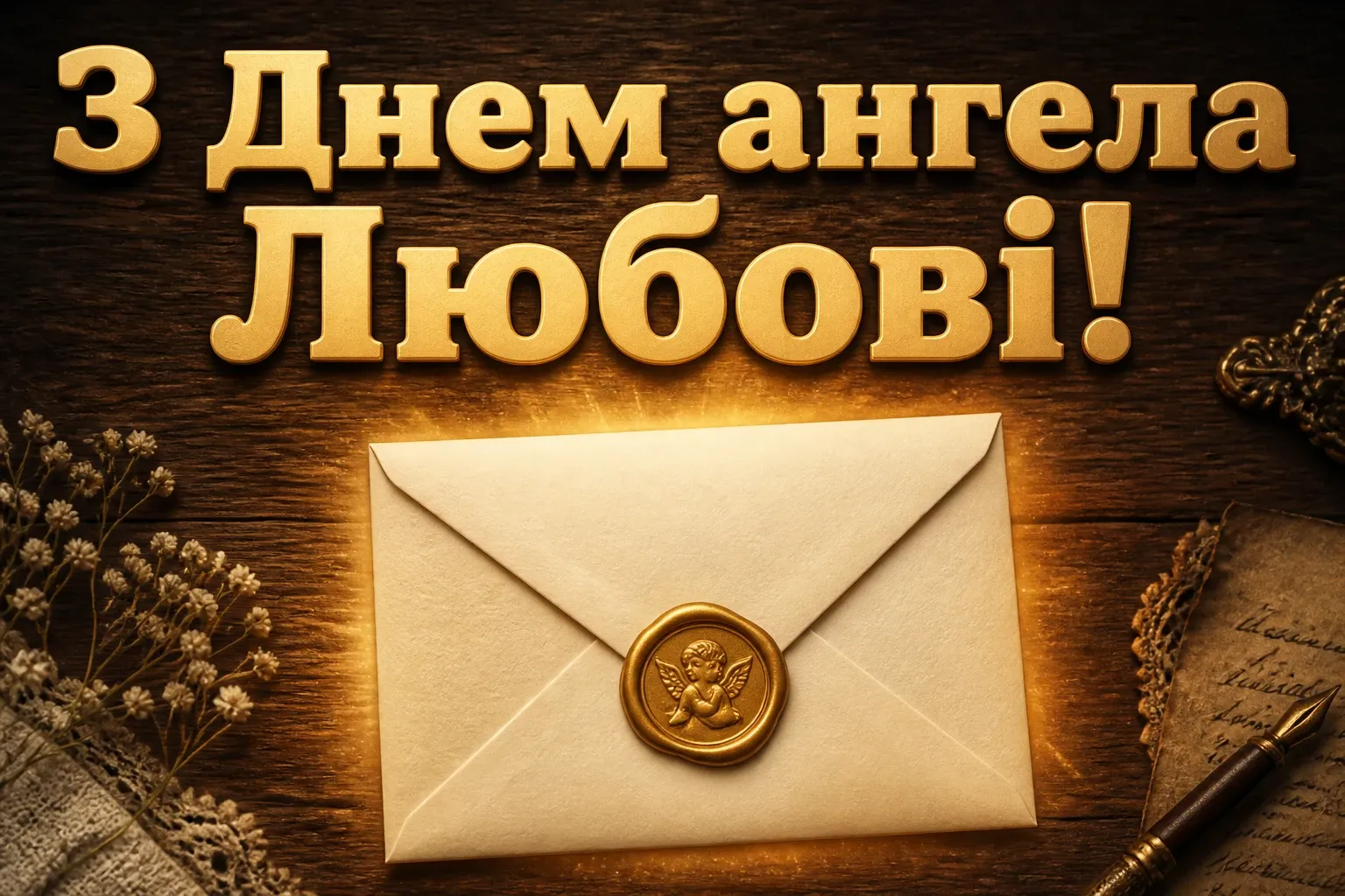 привітання з днем ангела любові