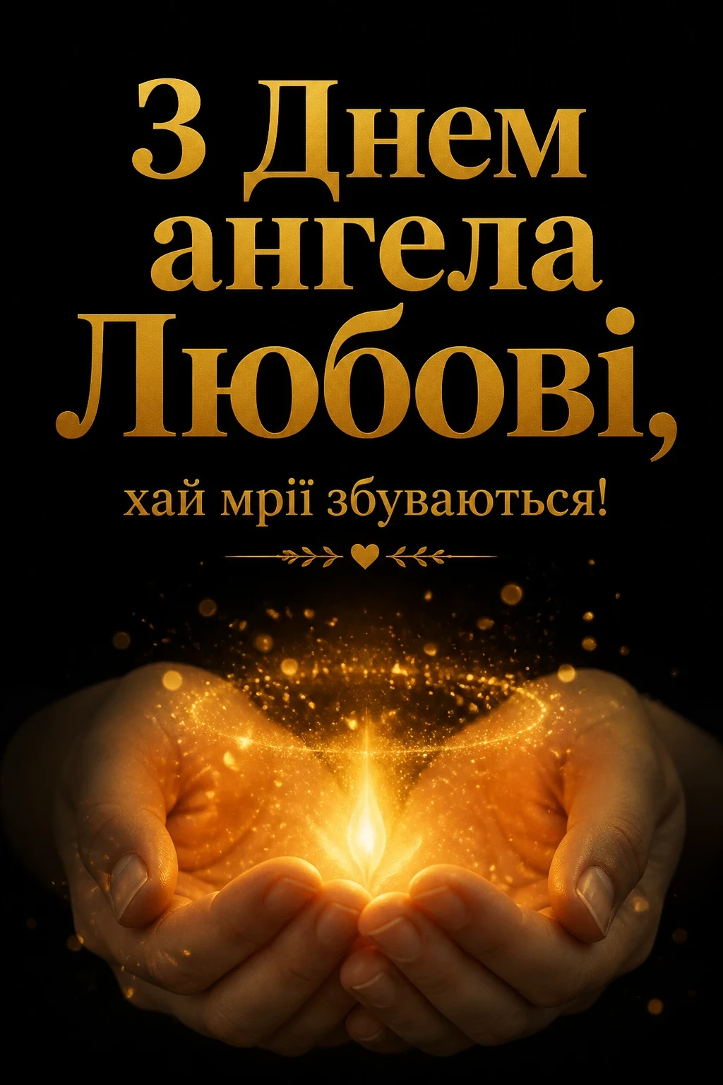 привітання з днем ангела любові