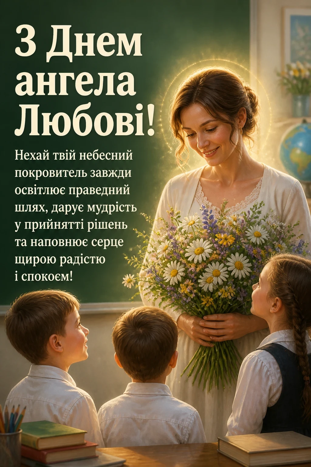 привітання з днем ангела любові