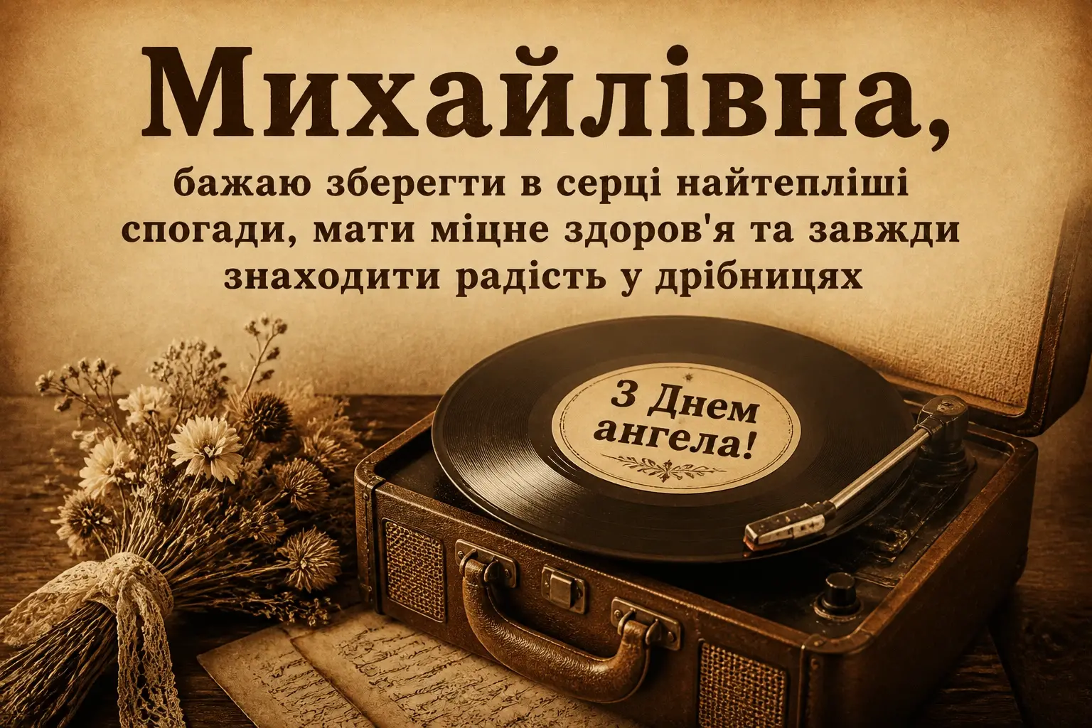 з днем ангела михайлівна