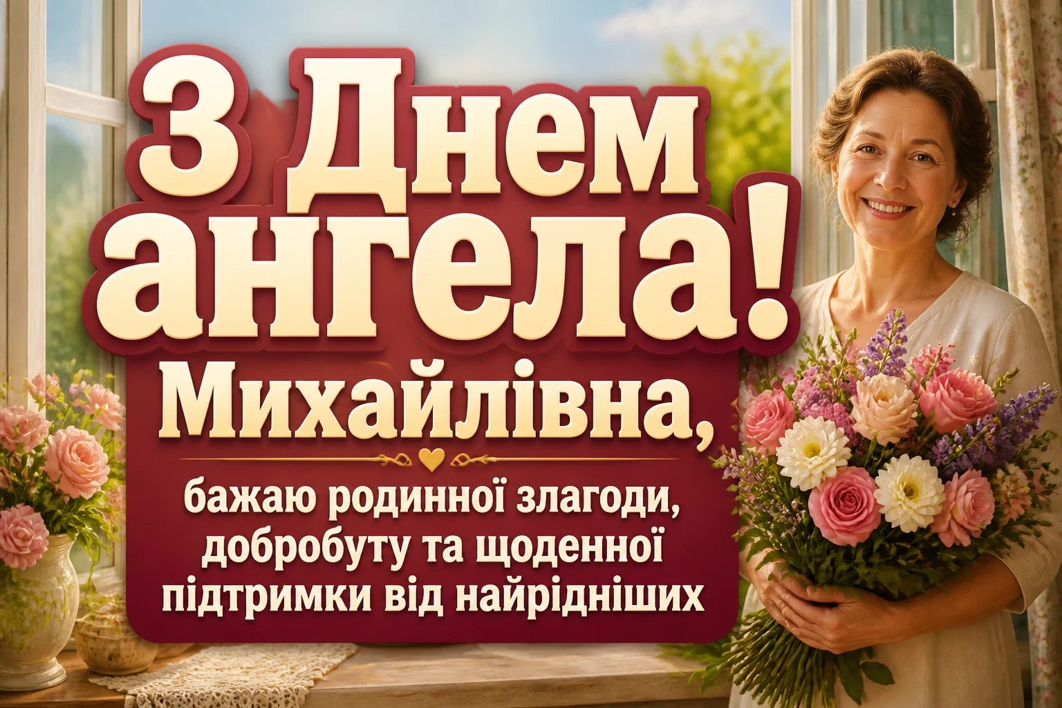 з днем ангела михайлівна