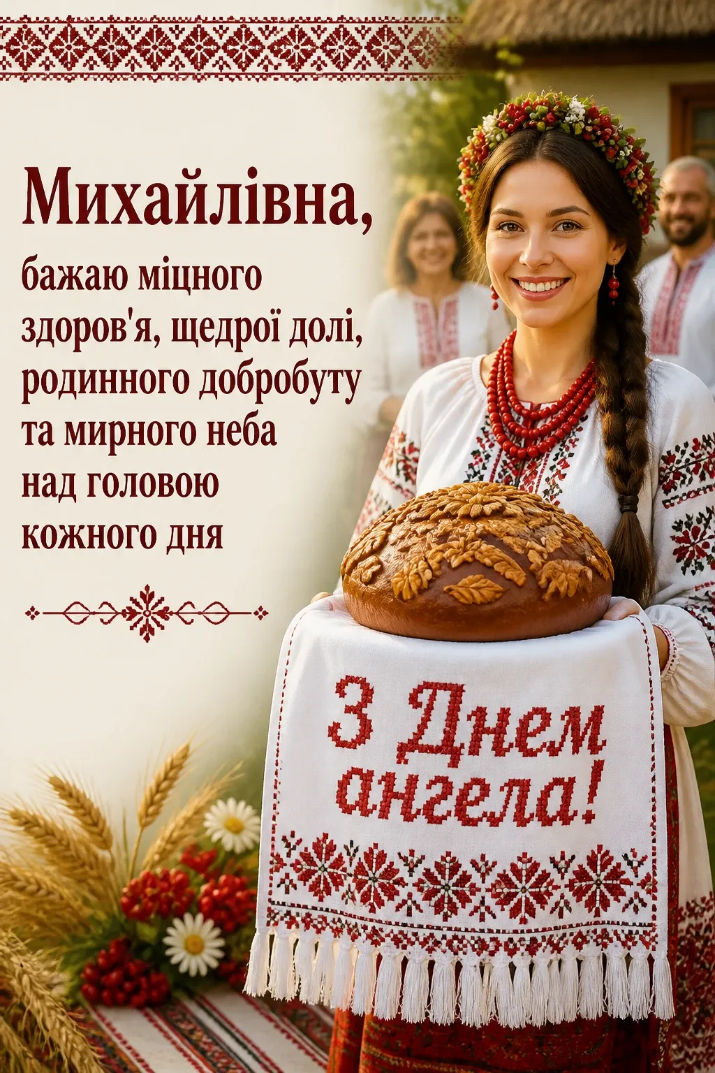 з днем ангела михайлівна