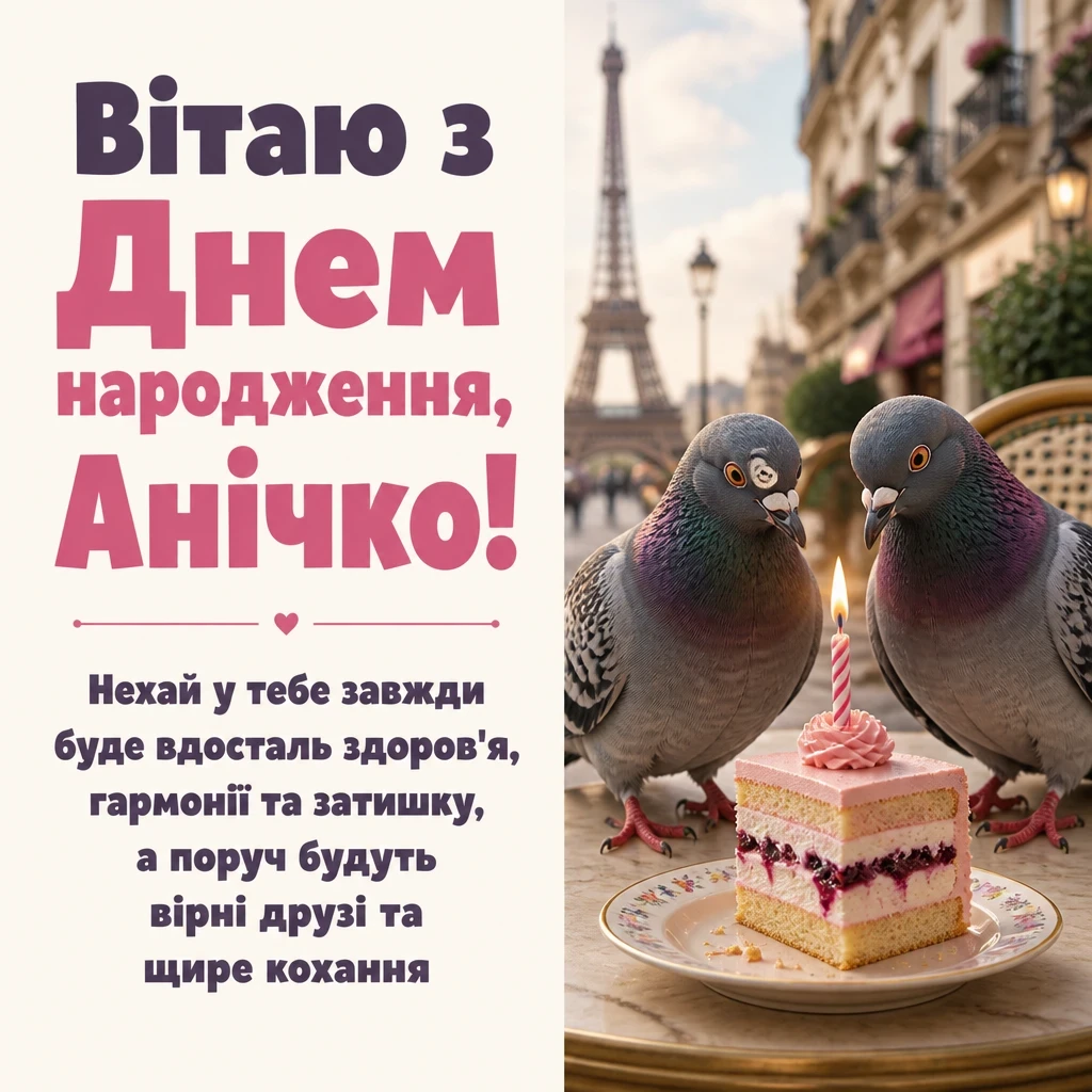 анна анічка з днем народження картинки