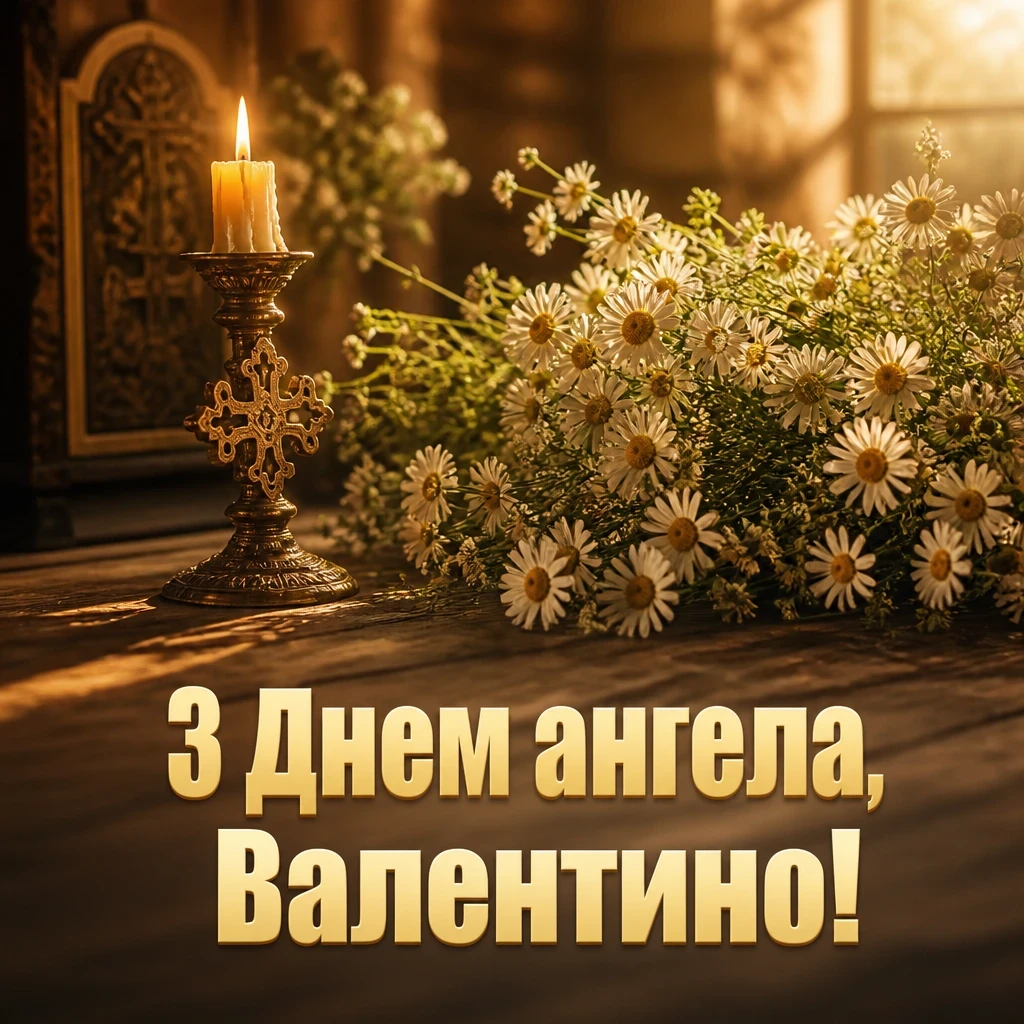 з днем ангела валентина картинки українською