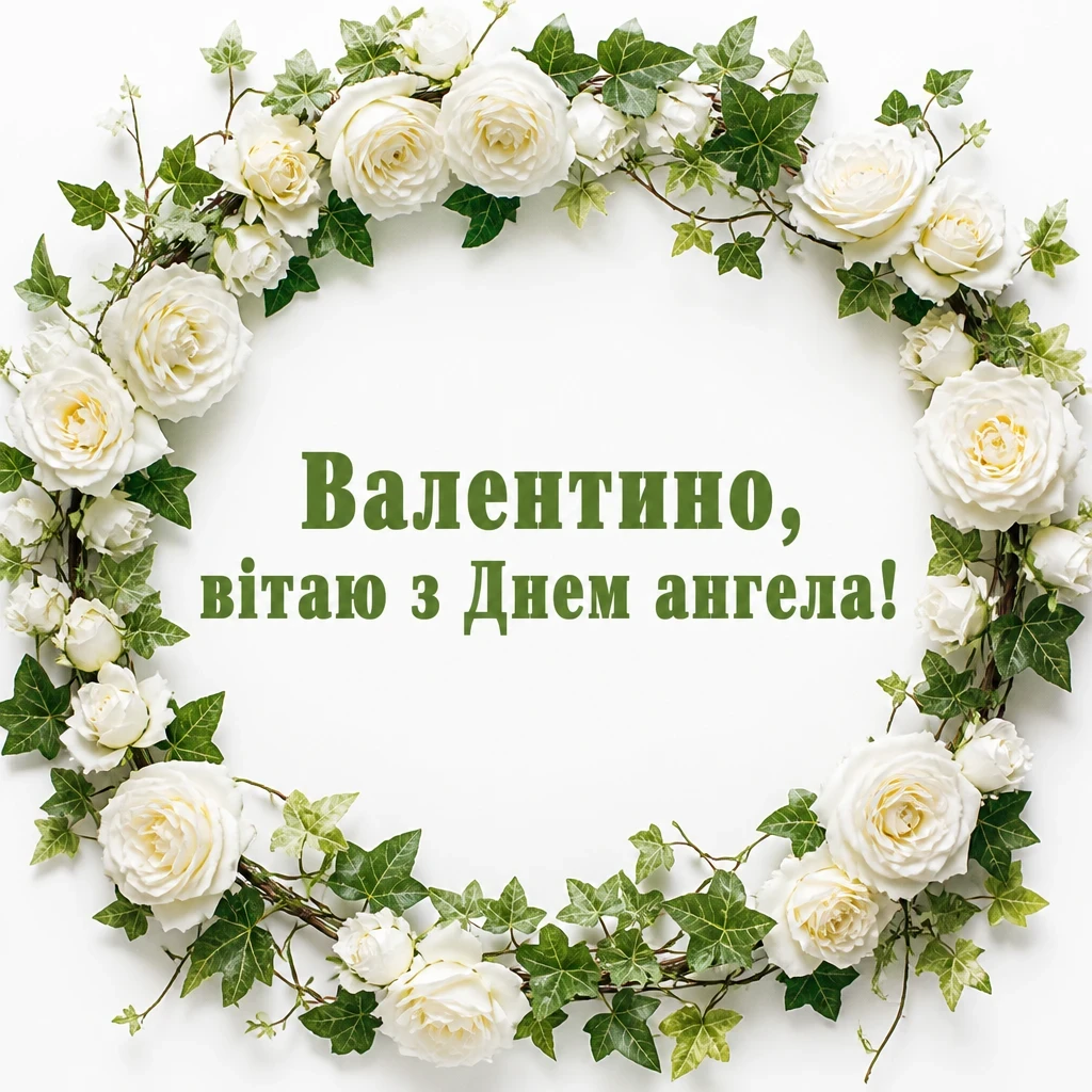 з днем ангела валентина картинки українською