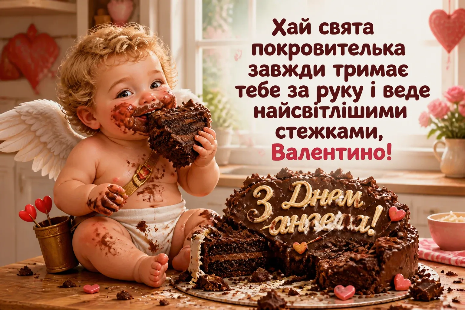 з днем ангела валентина картинки українською