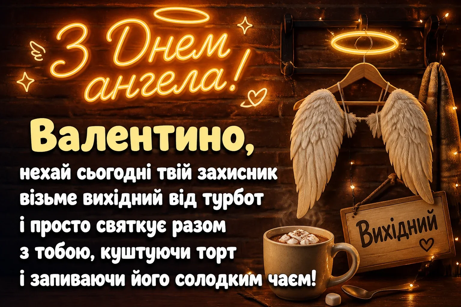 з днем ангела валентина картинки українською