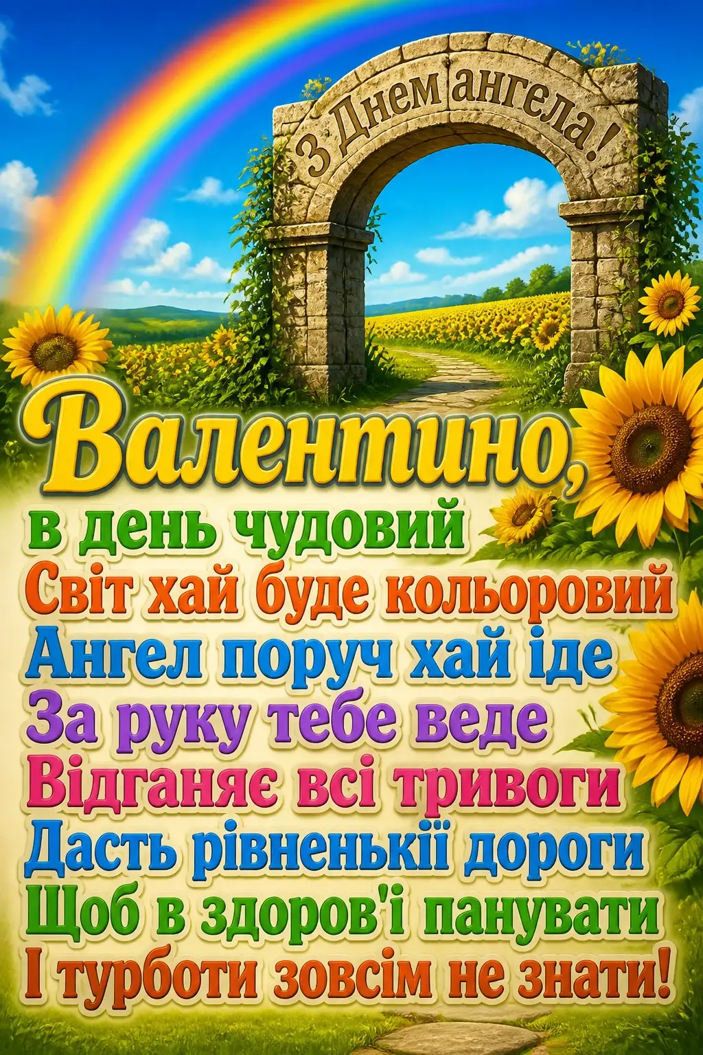 з днем ангела валентина картинки українською
