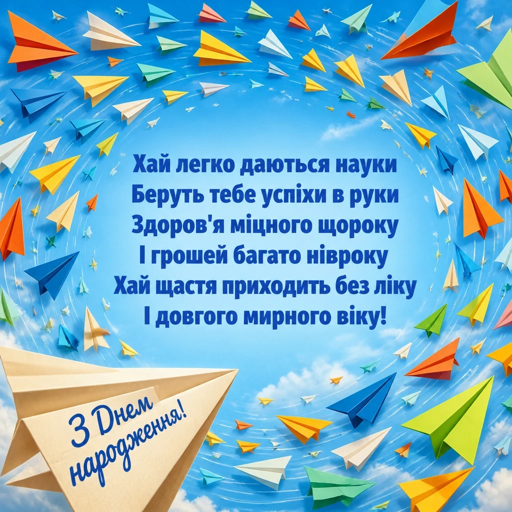 привітання з днем народження однокласника