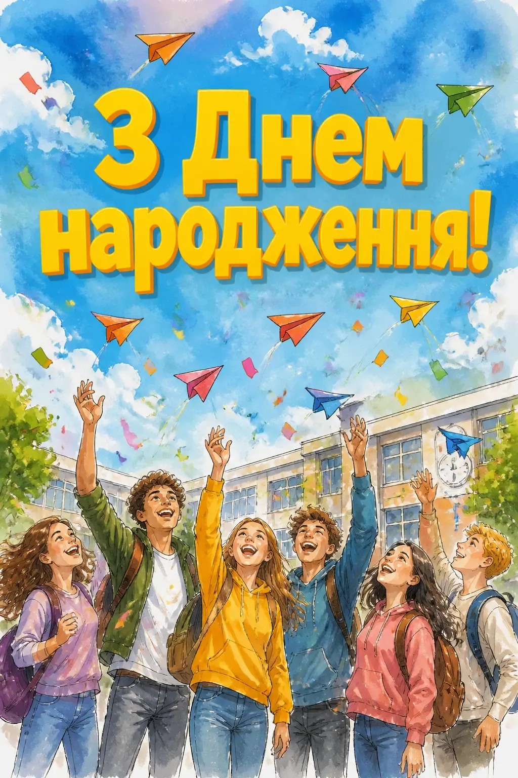 привітання з днем народження однокласника