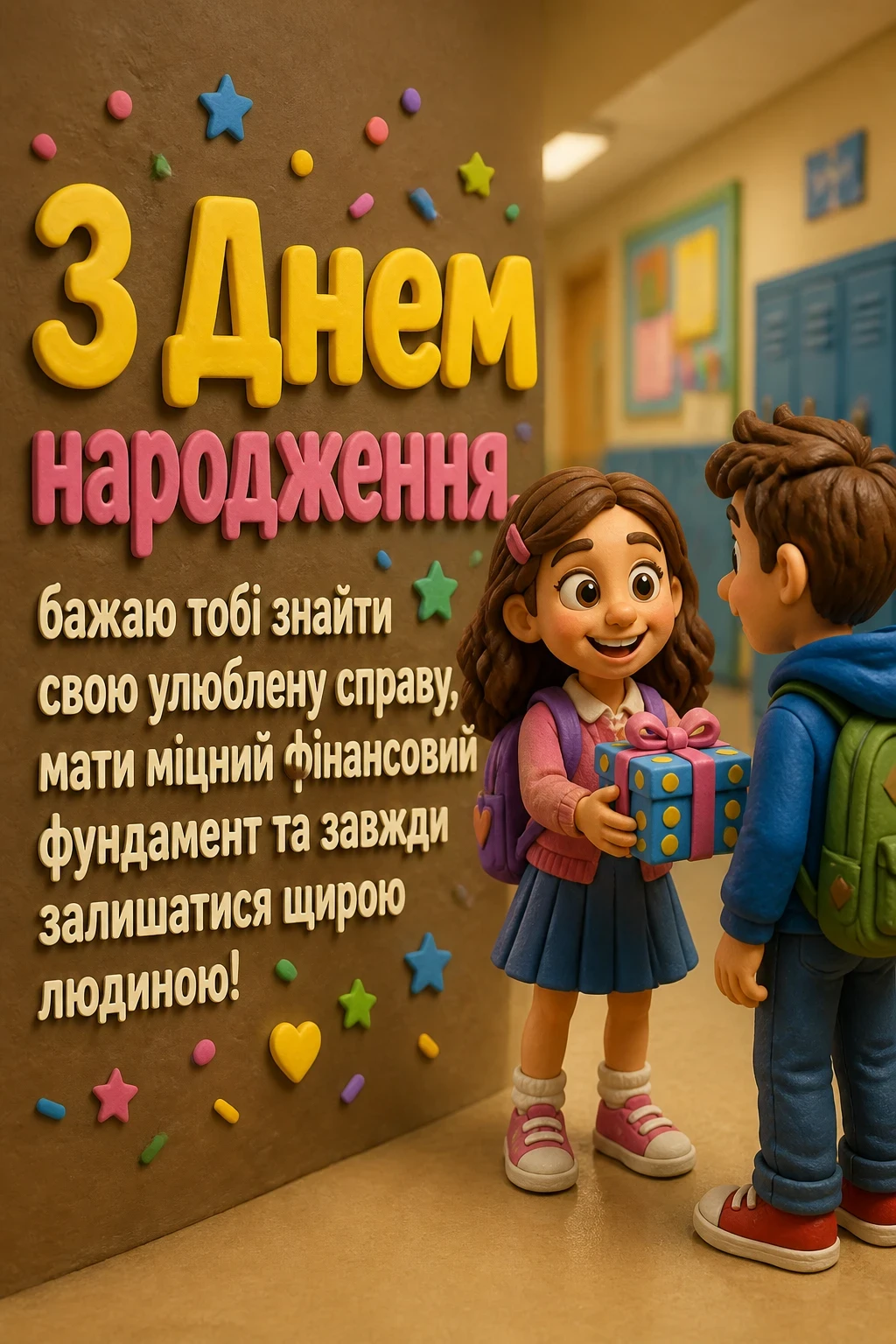 привітання з днем народження однокласника