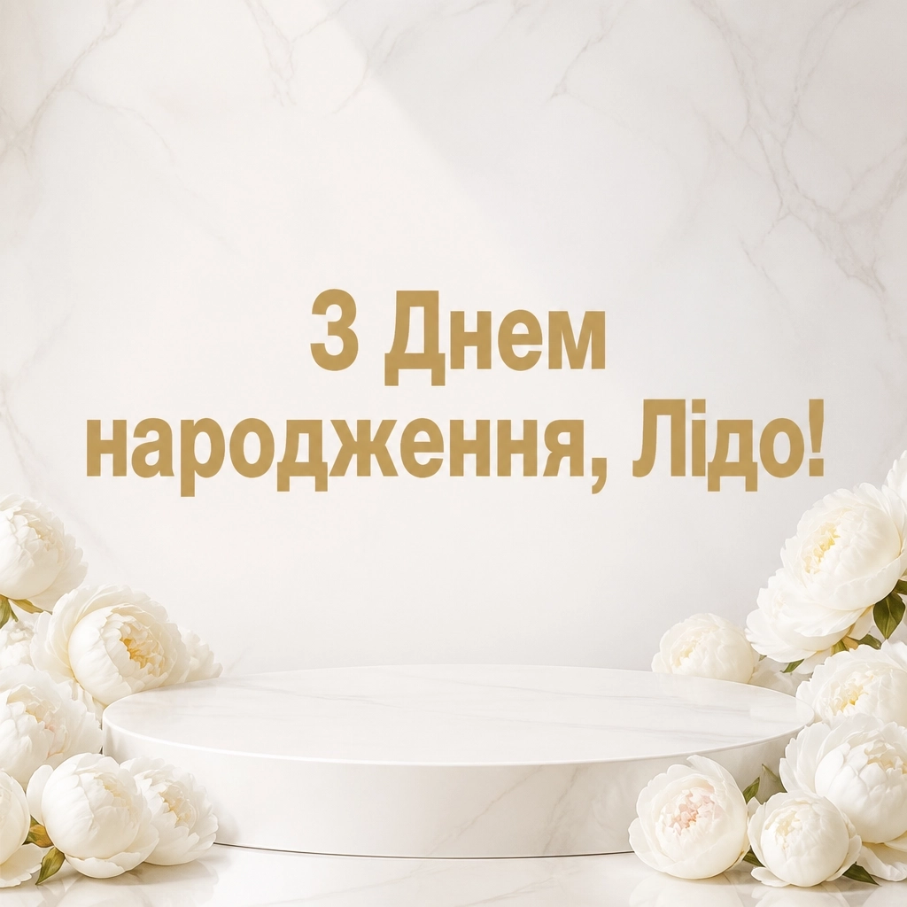 з днем народження ліда українською