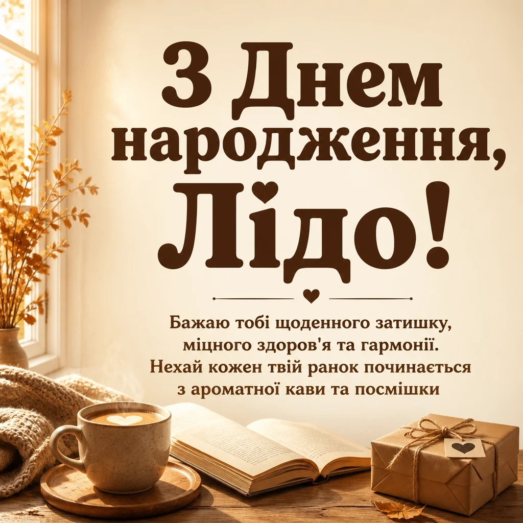 з днем народження ліда українською