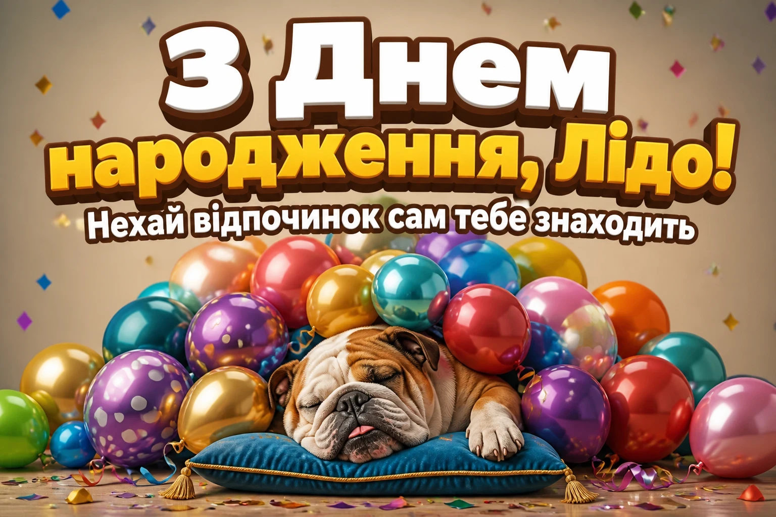 з днем народження ліда українською