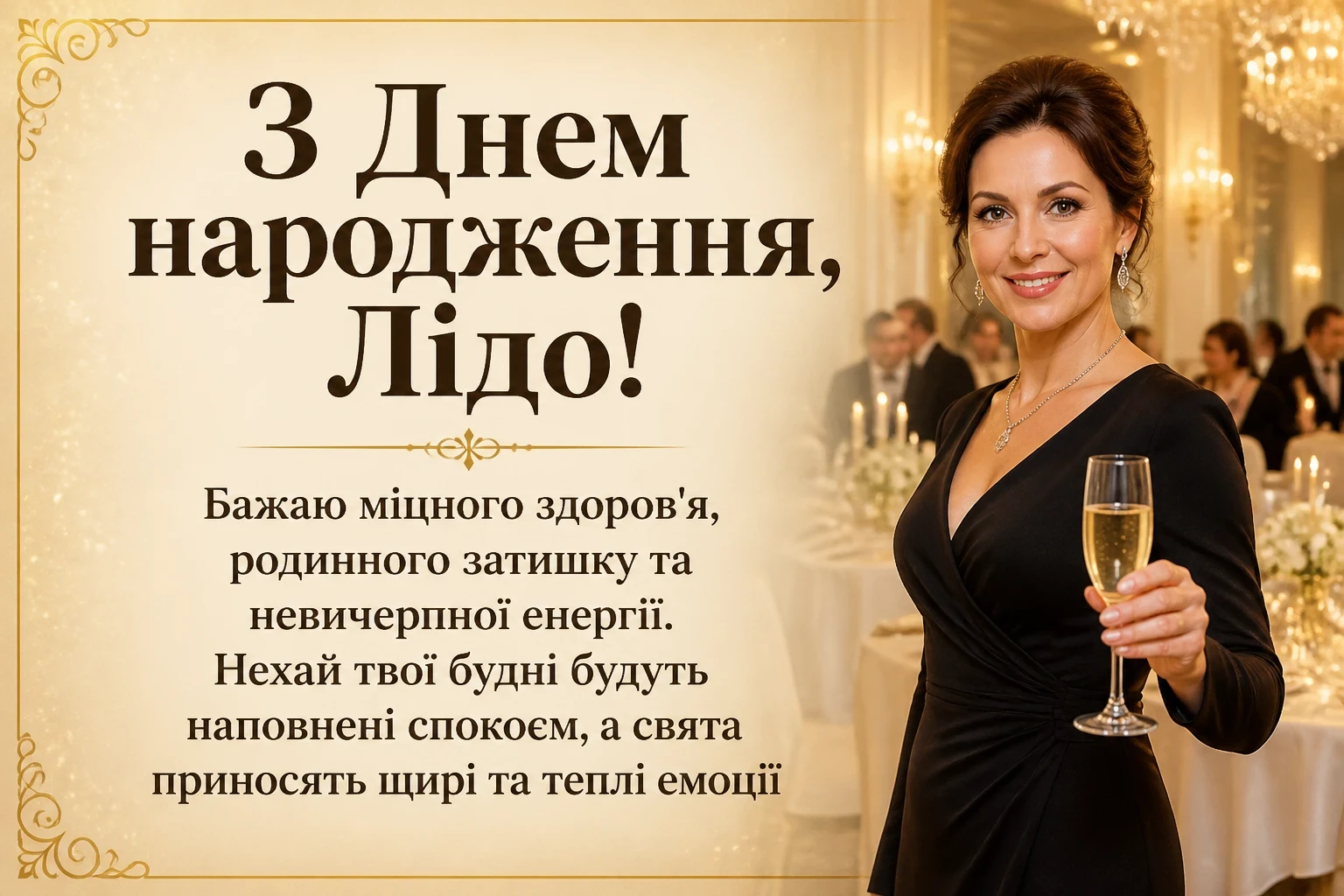 з днем народження ліда українською
