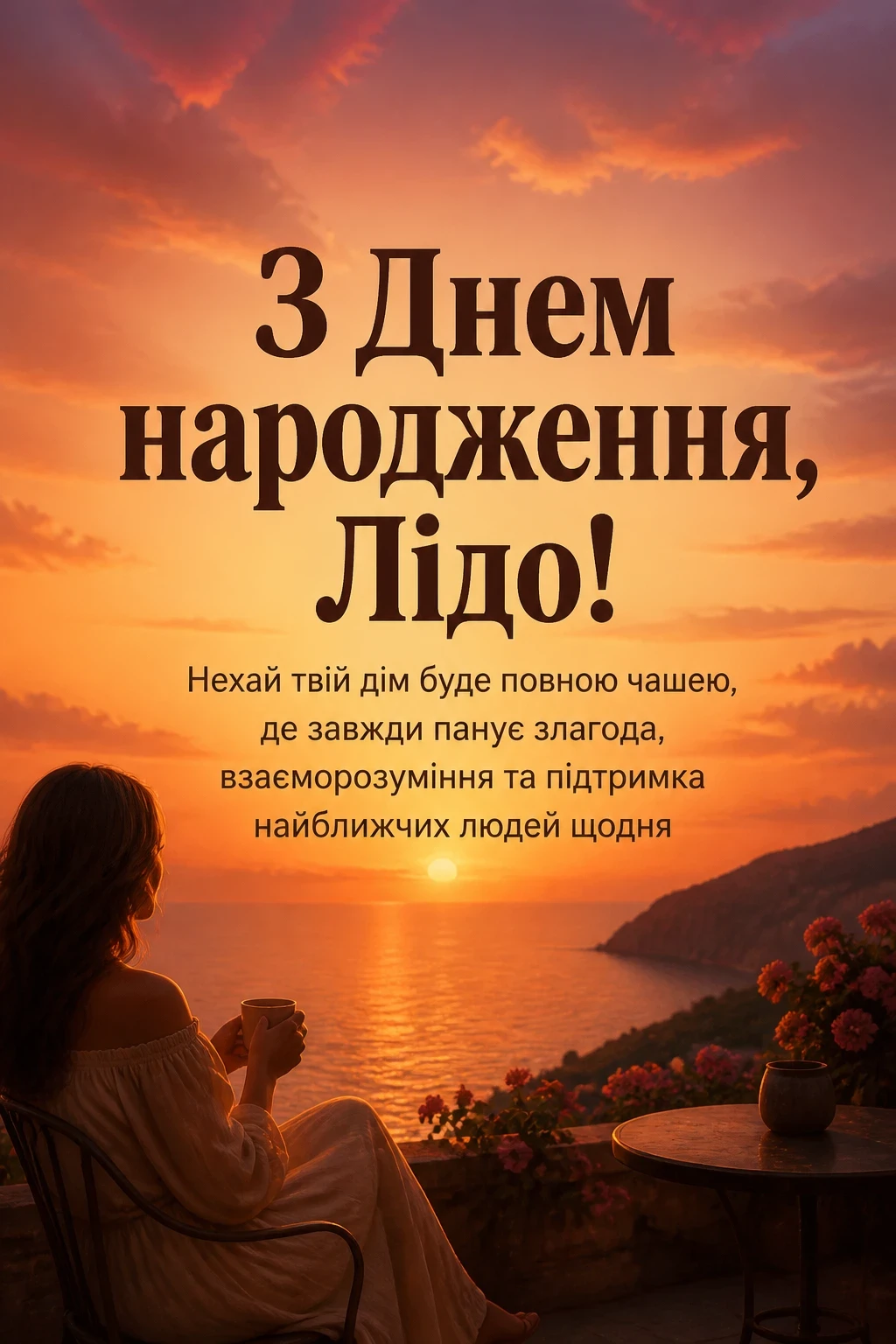 з днем народження ліда українською