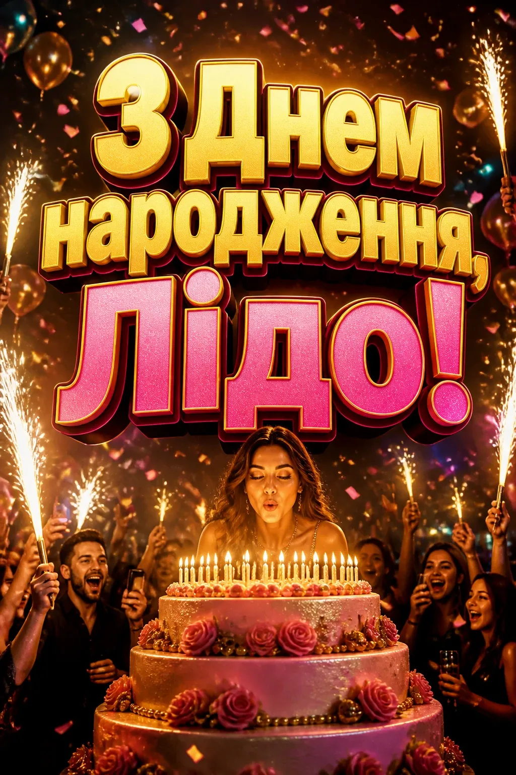 з днем народження ліда українською