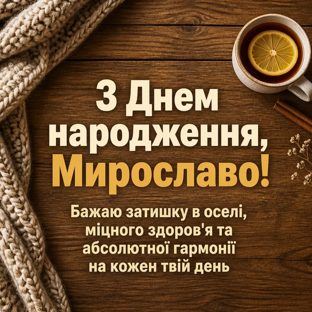 з днем народження мирослава