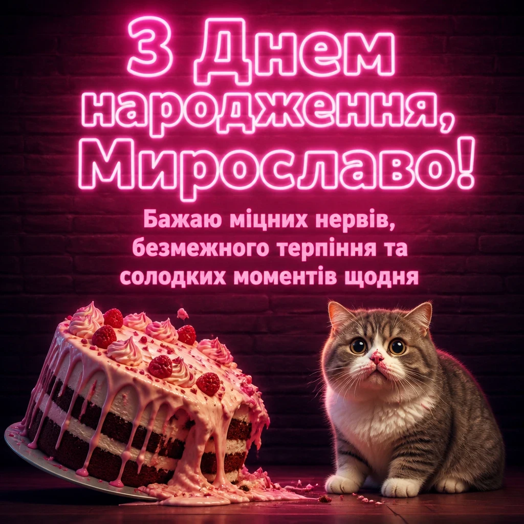 з днем народження мирослава