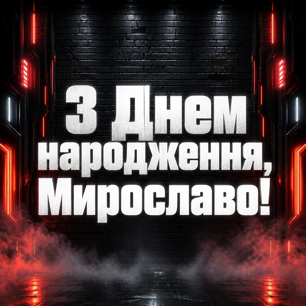 з днем народження мирослава