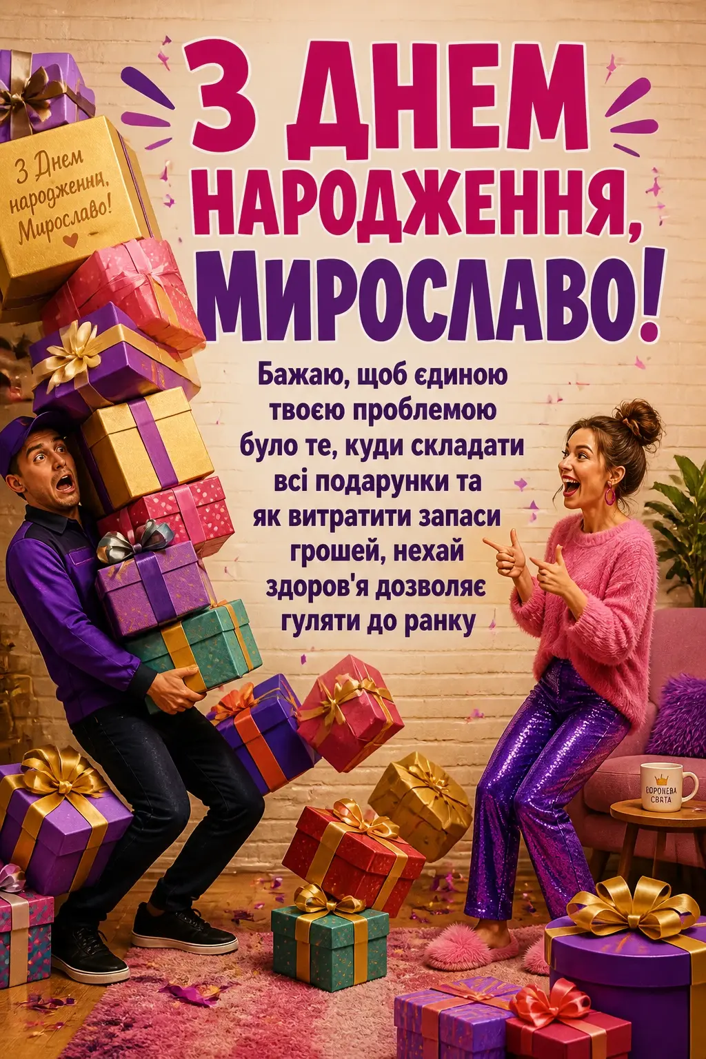 з днем народження мирослава